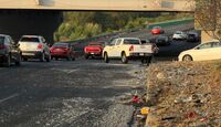 El incidente ocurrió cerca de las 6 de la mañana en los carriles ordinarios.