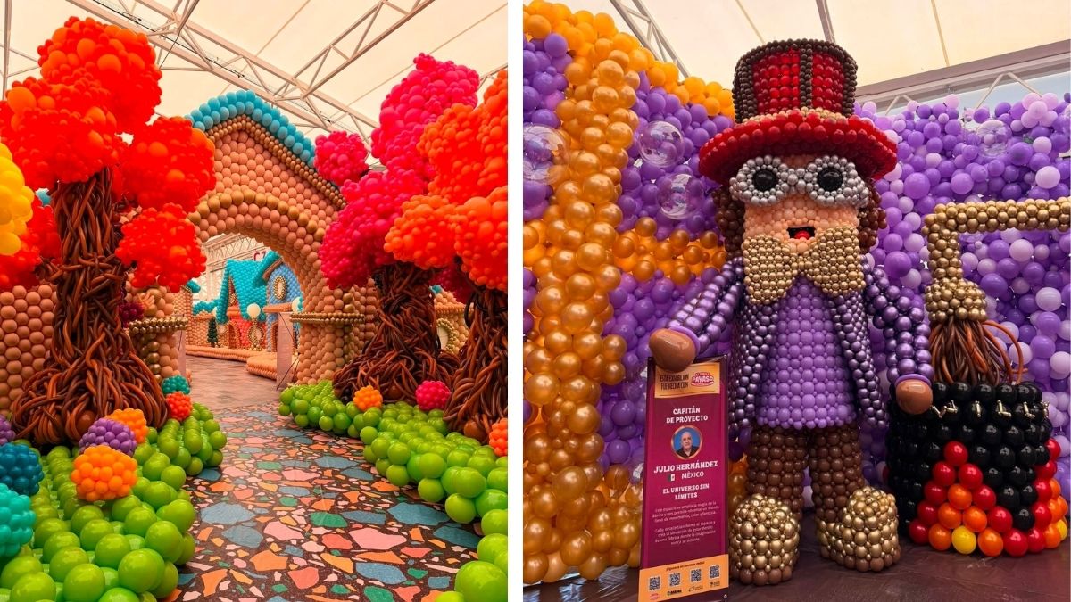 Zapopan rompe Récord Guinness con una aldea de globos de Willy Wonka. | Vete con Manu vía Facebook