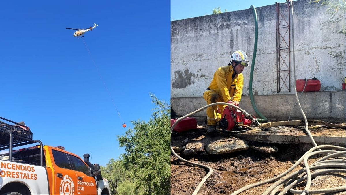 Autoridades continúan trabajando para contener el incendio en el Cerro de Picachos,