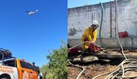 Autoridades continúan trabajando para contener el incendio en el Cerro de Picachos,