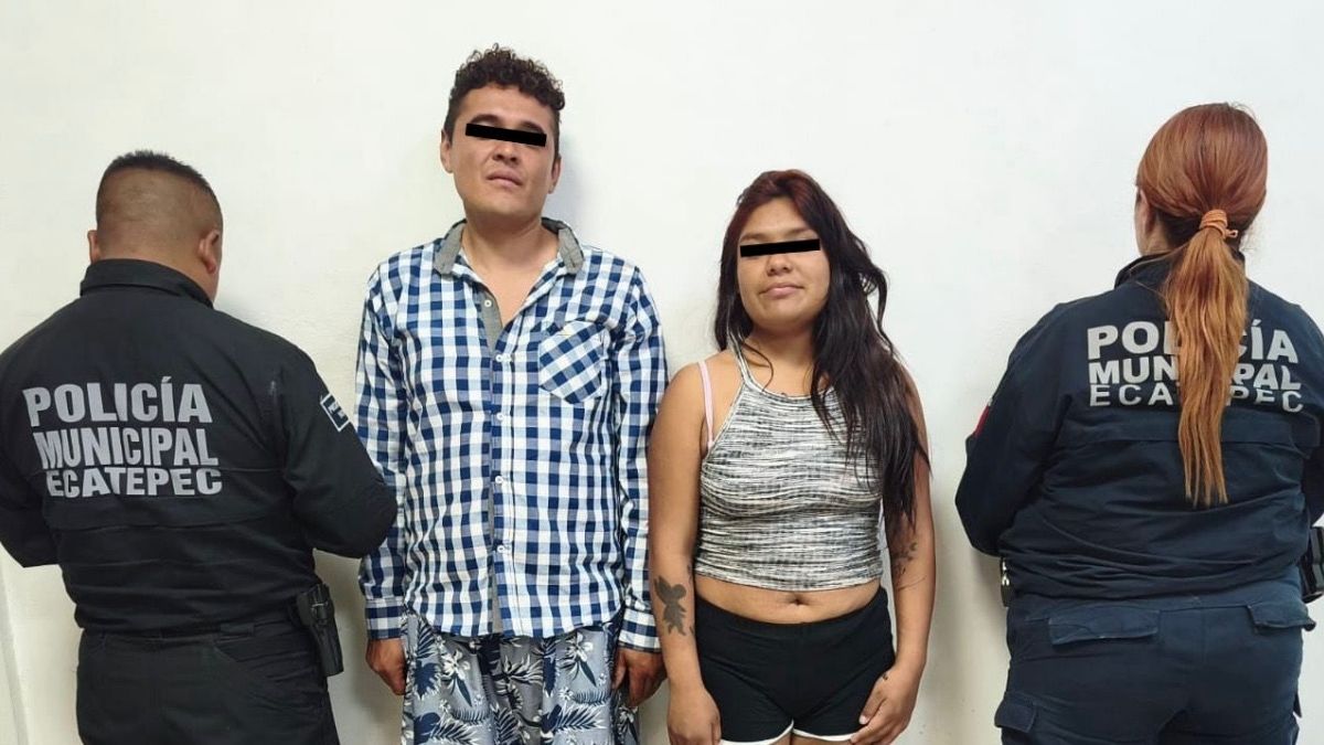 Cae pareja por presunto despojo en Los Héroes Ecatepec, Edomex.