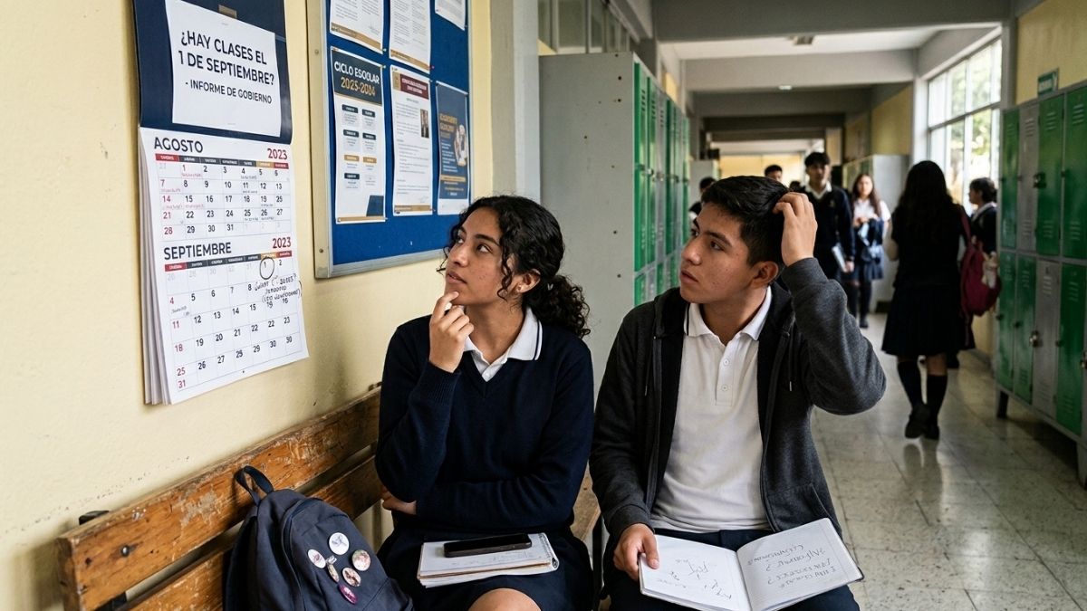 Conoce aquí si hay clases el 1 de septiembre por el Segundo Informe de Gobierno 2026.