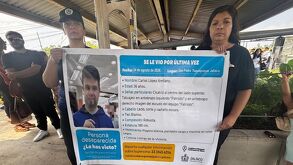 Familiares buscan a Carlos López que desapareció rumbo a su trabajo en Guadalajara. | Imágenes de  Melissa Álvarez.