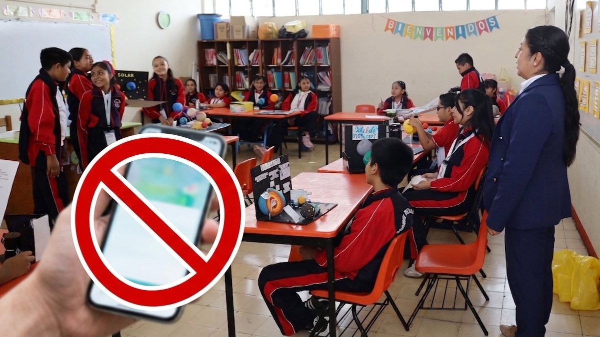 Ni alumnos ni profesores podrán ingresar celulares a la escuela | Diseño Gemini