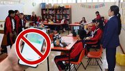 Ni alumnos ni profesores podrán ingresar celulares a la escuela | Diseño Gemini