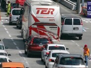 Aspecto del tráfico en una caseta de la Autopista México-Puebla / Agencia Cuartoscuro