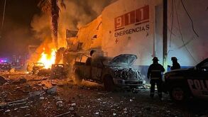 Ataque a comandancia de Seguridad Pública Municipal de Ojocaliente, Zacatecas. | Foto Cuartoscuro