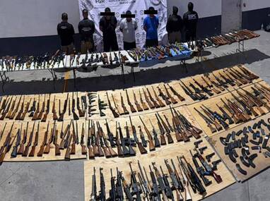 Harfuch mencionó que el cargamento era destinado a grupos criminales en México