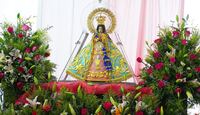 Imagen de la Virgen de Zapopan durante su visita a la parroquia de Santa Isabel. | Peregrino Zapopano