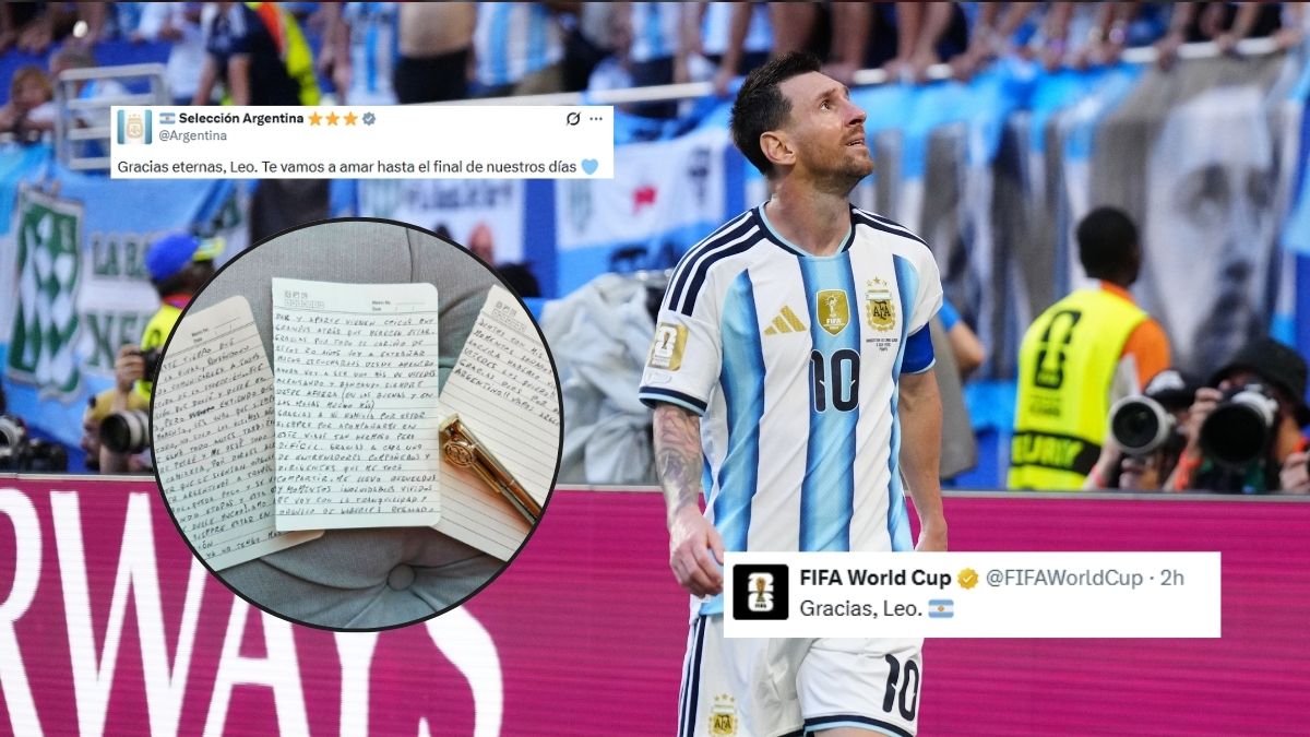Lionel Messi anunció su retiro de la Selección de Argentina atreves de Instagram.