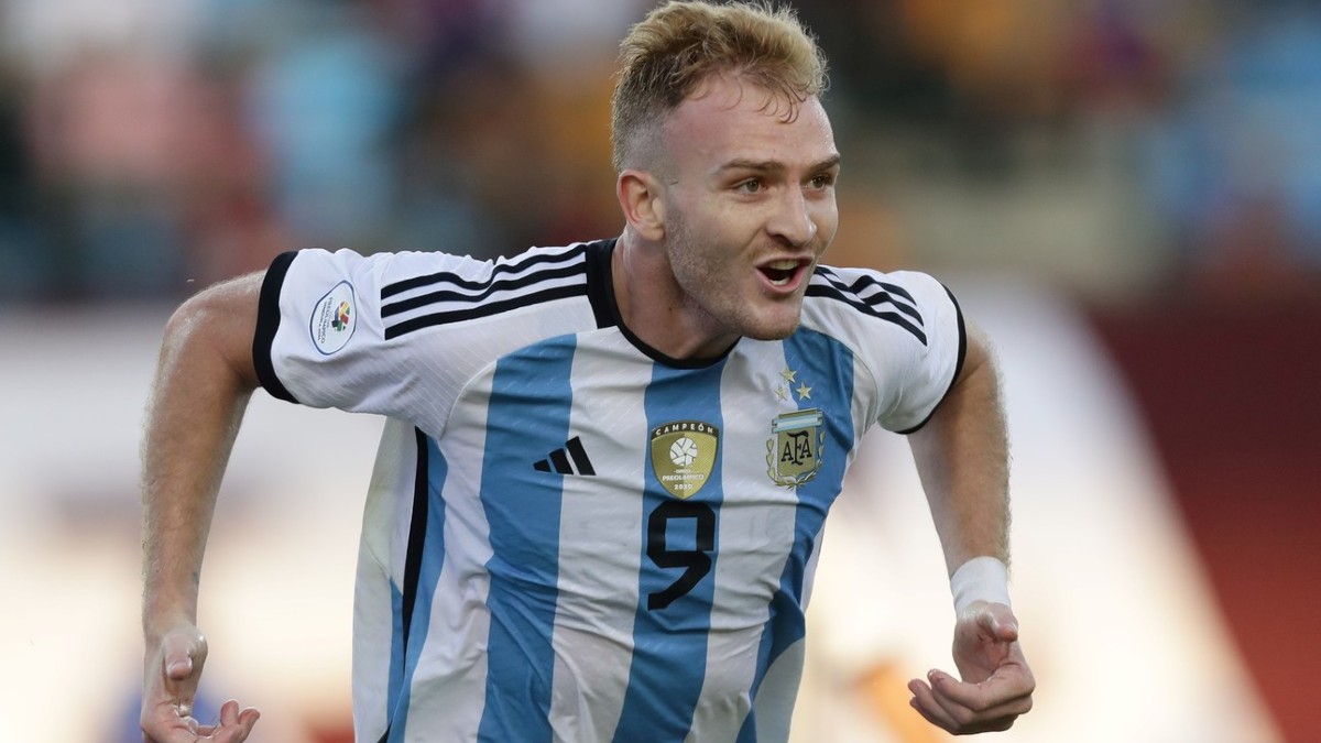 Luciano Gondou anotó el gol del campeonato para la clasificación de Argentina a los Juegos Olímpicos de París 2024.