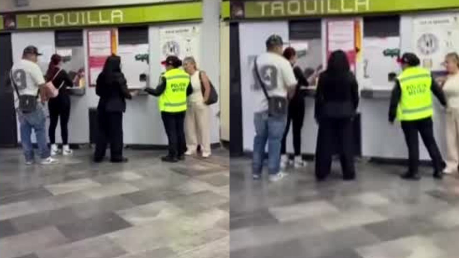 Taquillera y usuaria del Metro discuten por billete maltratado