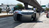 El accidente sucedió la tarde de este martes sobre la avenida Colón, a la altura de la calle Diego de Montemayor.