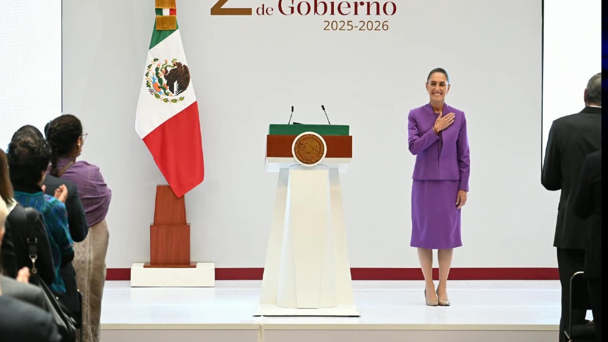 Claudia Sheinbaum rinde su Segundo Informe de Gobierno.