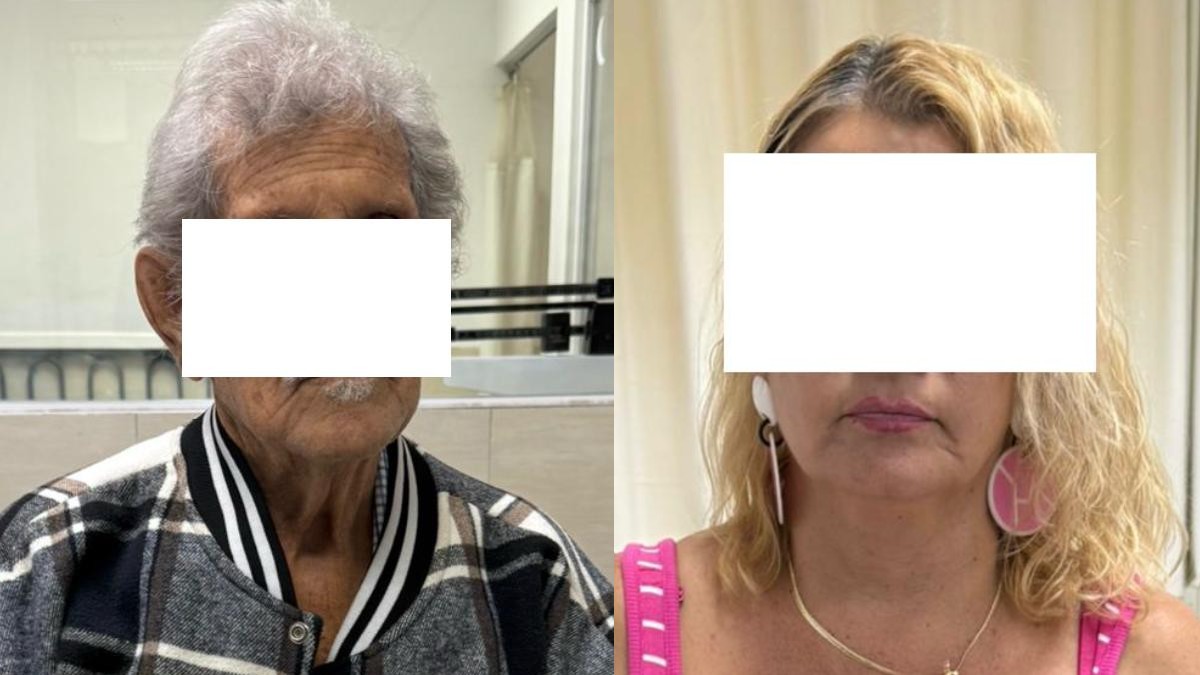Los detenidos fueron identificados como Martha ‘N’, de 51 años, y Francisco ‘N’, de 86 años