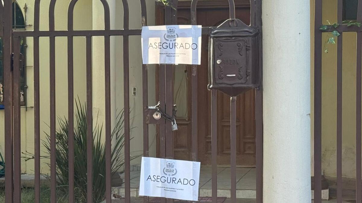 El inmueble también quedó asegurado por la Fiscalía General del Estado mientras continúan las indagatorias.