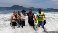 PC de Colima rescata a cinco personas de ahogarse en playas de Manzanillo. | Protección Civil Colima vía Facebook