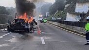 Autoridades del Edomex y CdMx trabajaron en conjunto para mitigar el incendio en la Chamapa-Lechería. | Bomberos de Huixquilucan