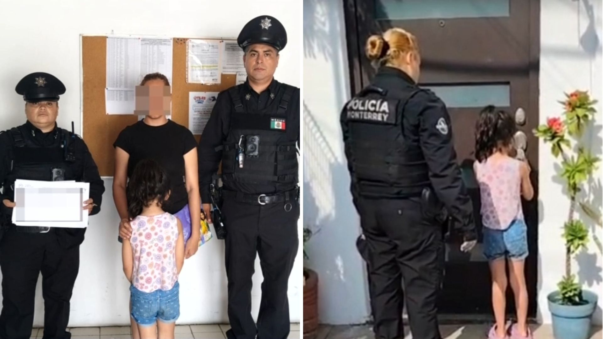Encuentran a niña de 5 años caminando sola por calles del sur de Monterrey