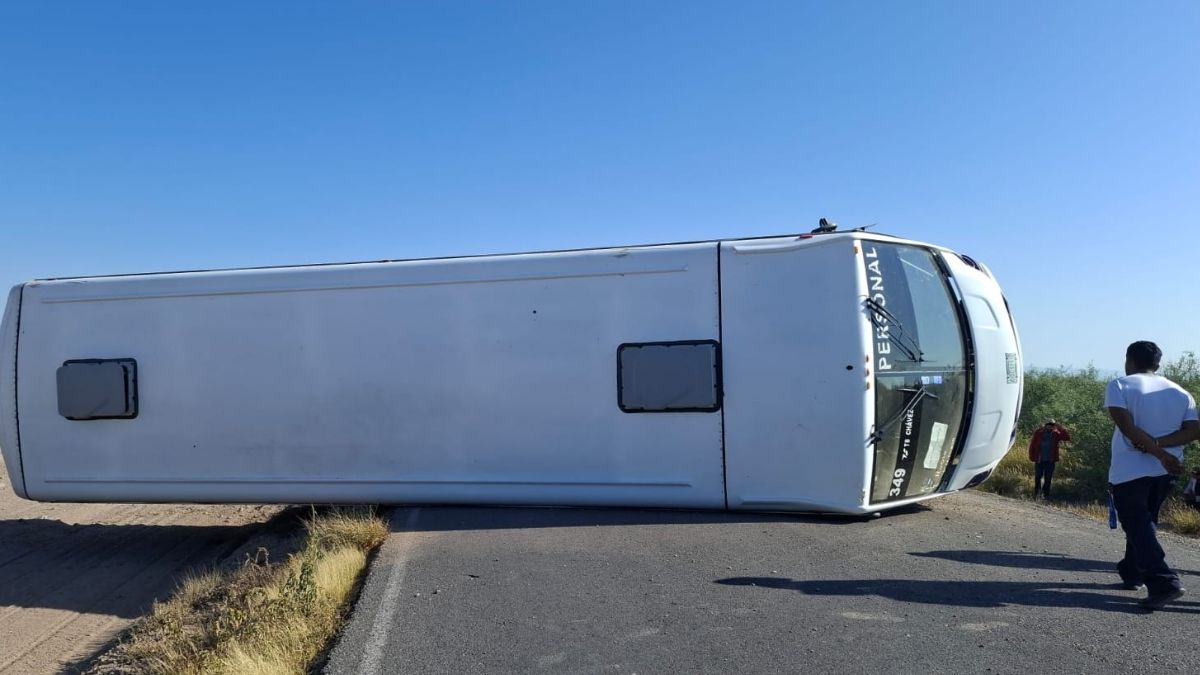 Se temía que hubiera personas lesionadas al ser autobús de personal.
