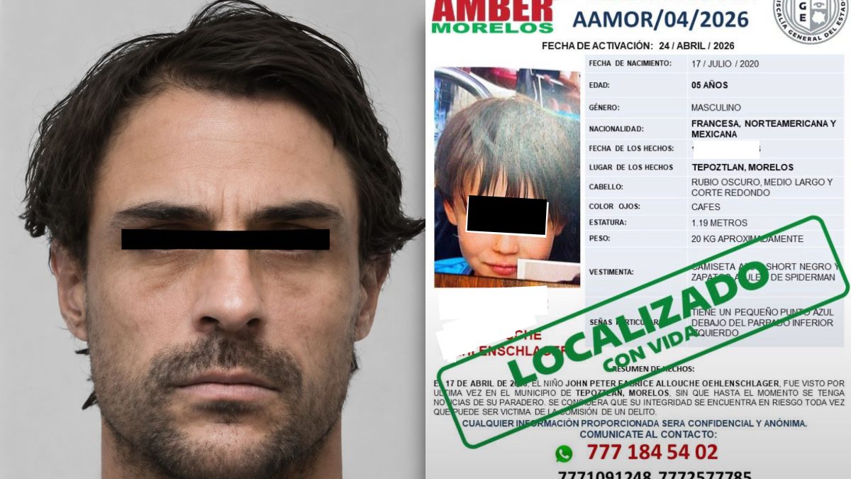 La desaparición se denunció en Morelos, ya que el niño de cinco años tiene residencia en Tepoztlán / Cortesía