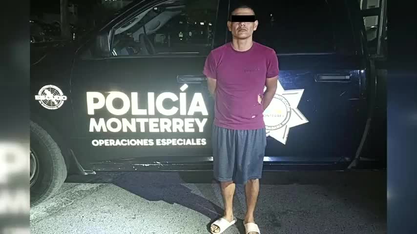 Detienen a hombre con casi 100 dosis de droga y báscula en el centro de Monterrey