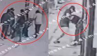 Un hombre fue captado agrediendo a una mujer en la GAM; hombres la defendieron y lo terminaron golpeando.