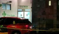 Los lesionados lograron llegar a una Cruz Verde para ser atendidos.
