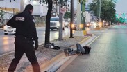 Los oficiales municipales retiraron al hombre, de unos 35 años.