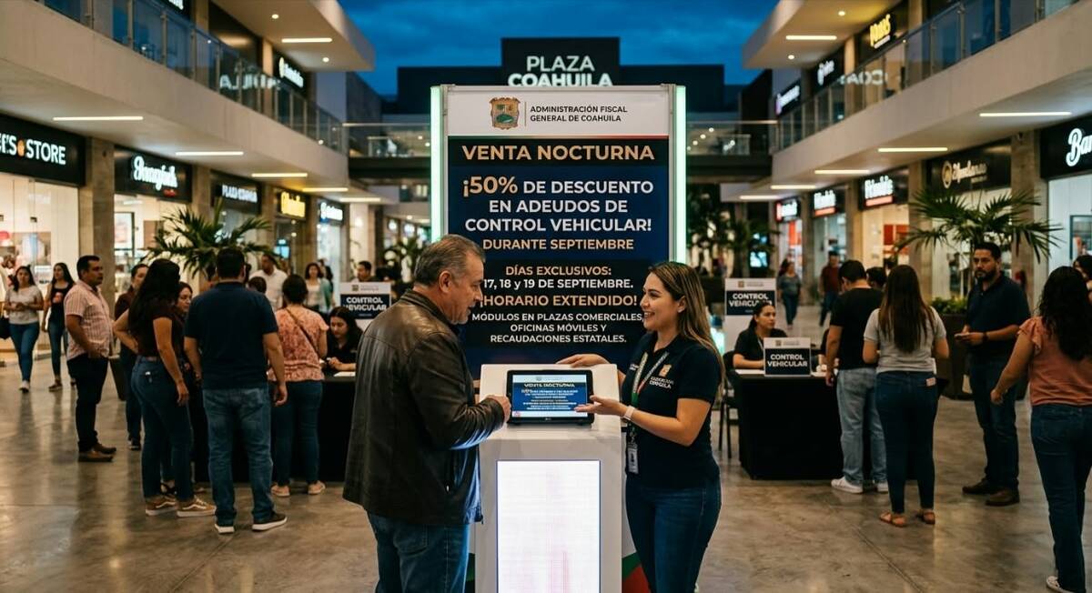 La promoción contempla adeudos acumulados relacionados con refrendos y placas vehiculares en Coahuila.