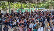 Representantes de los pueblos Náhuatl y Tének.