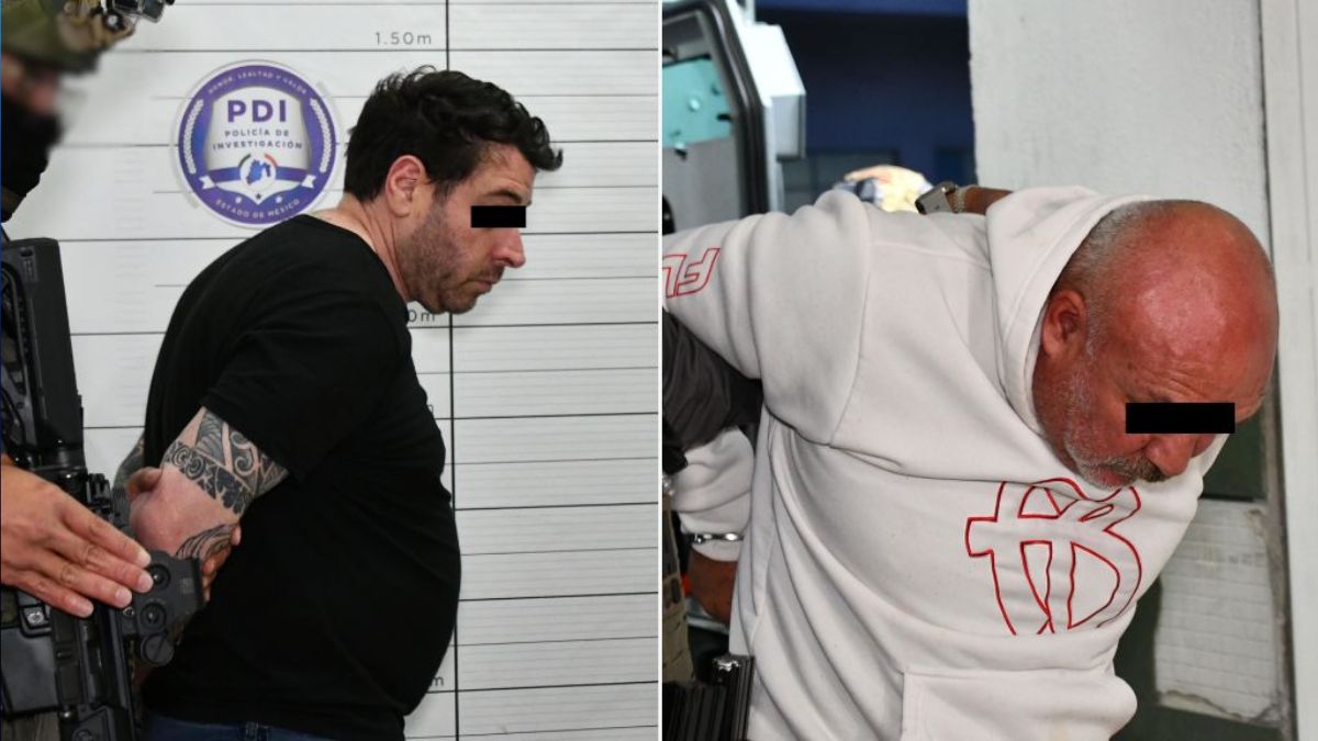 Diego Sebastián 'N' y Gerardo 'N', ingresan al penal de Barrientos en Tlalnepantla, Edomex.