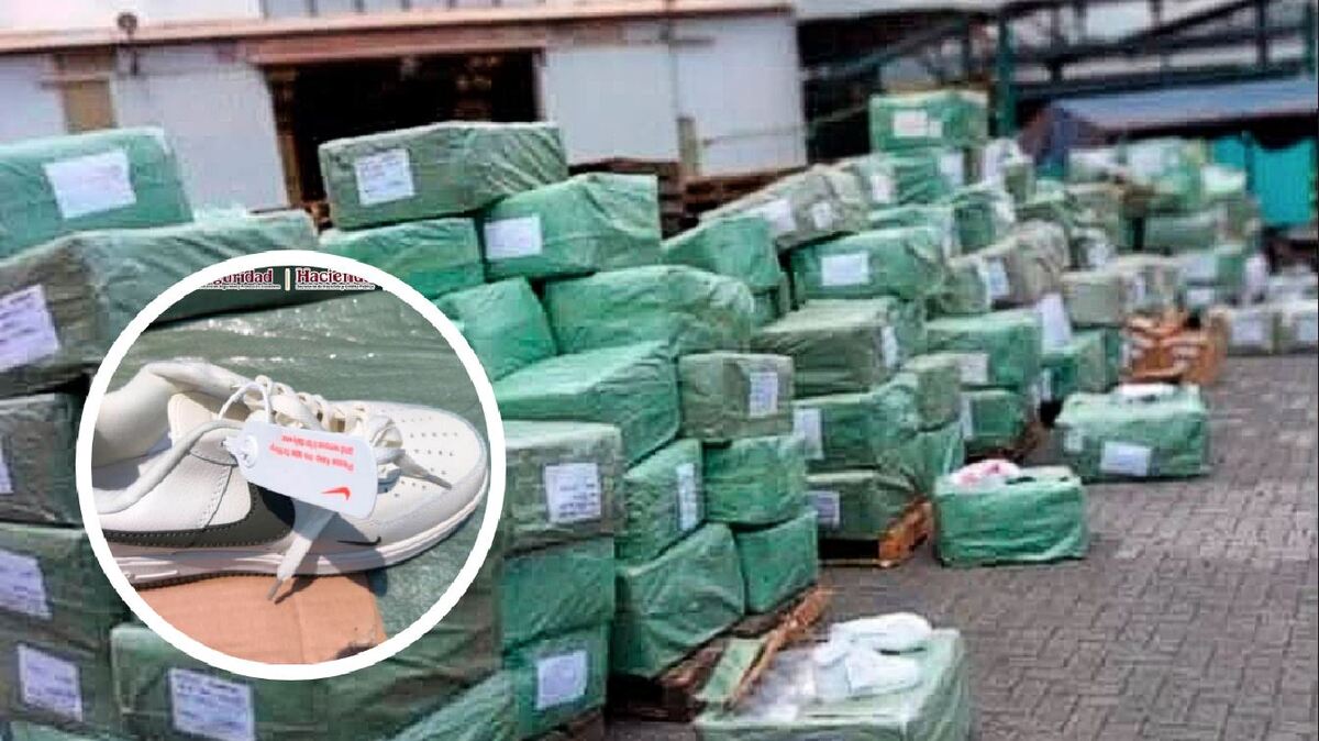 Tras revisar la mercancía, se identificaron severas inconsistencias en el calzado. | Aduanas México