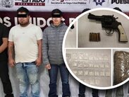 Los sujetos fueron detenidos en San Pablo Xochimehuacan, donde les fueron decomisadas armas y vehículos / Cortesía