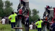 Tráiler choca en Arco Norte y decenas aprovechan para saquear mercancía