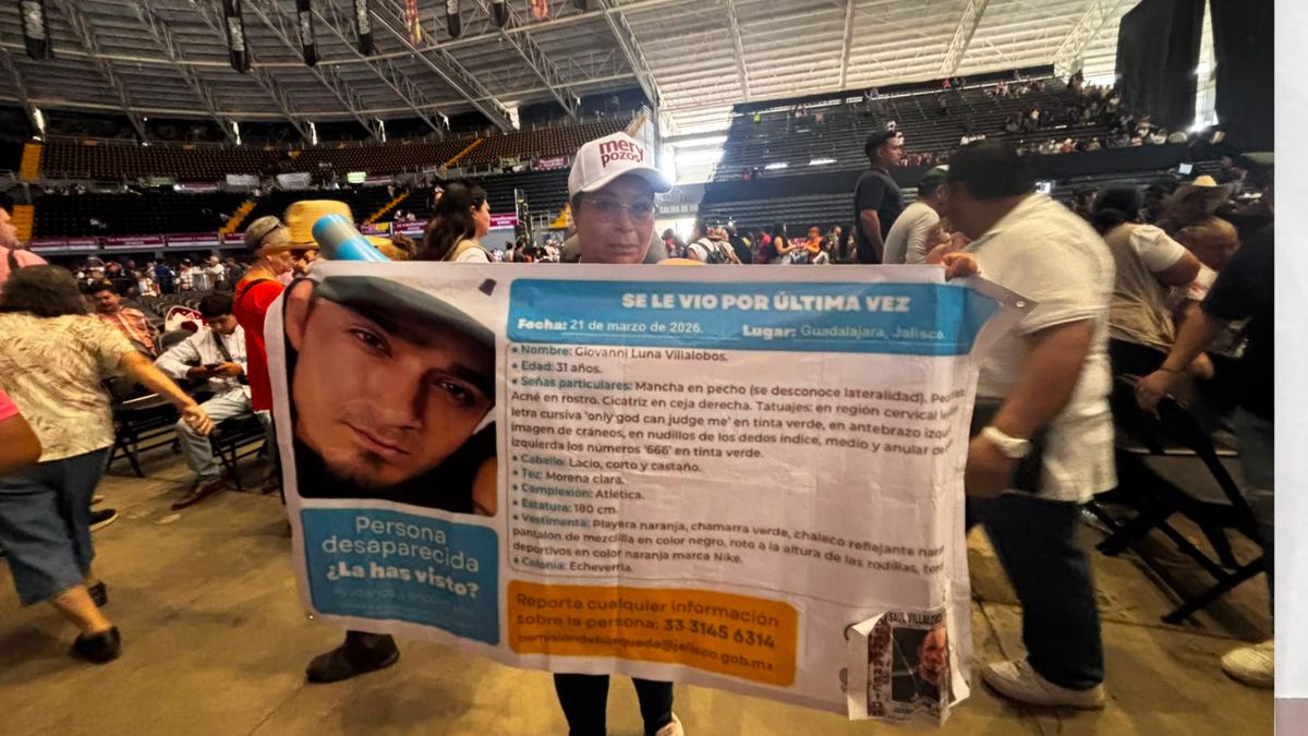 Hilda llegó al evento de Sheinbaum con la fotografía de su hijo; quería ser escuchada