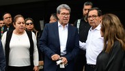 Ricardo Monreal, coordinador de Morena y presidente de la Jucopo de la Cámara de Diputados acudió al velorio de Zenyazen Escobar | Tonatiuh Navarro