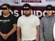 Los sujetos fueron detenidos en San Pablo Xochimehuacan, donde les fueron decomisadas armas y vehículos / Cortesía