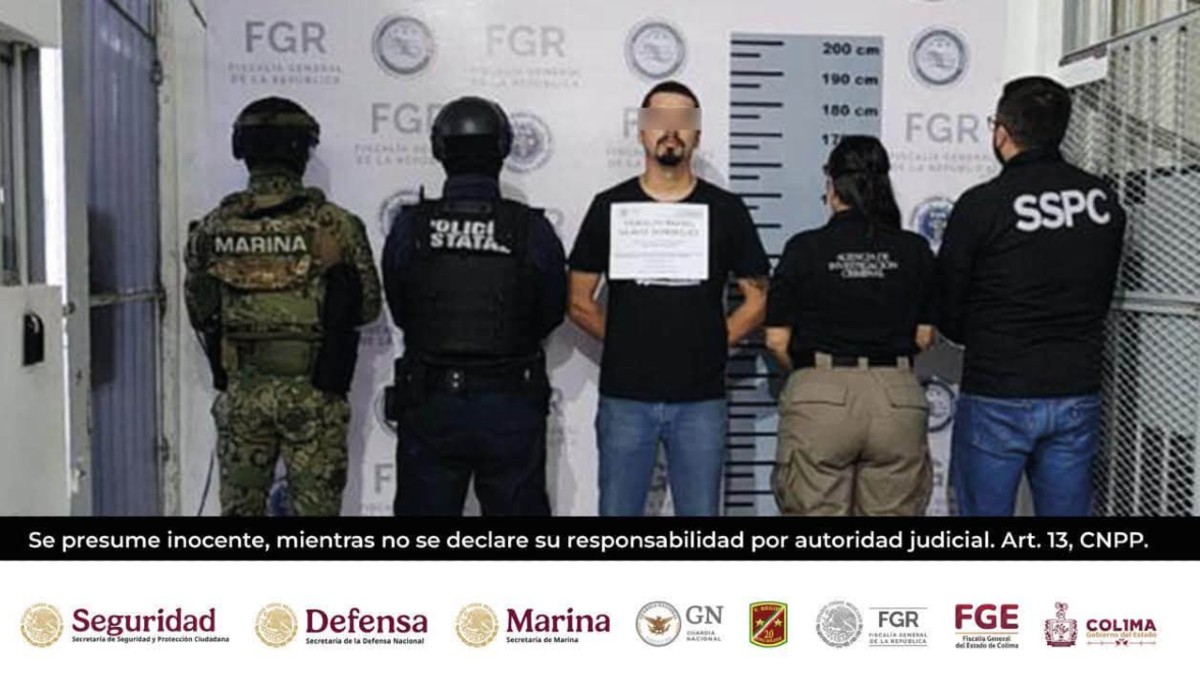 La captura de 'Baldo' se realizó sin resistencia por parte del señalado y sin personas lesionadas | Fiscalía de Colima vía Facebook