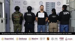 La captura de 'Baldo' se realizó sin resistencia por parte del señalado y sin personas lesionadas | Fiscalía de Colima vía Facebook