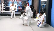 En el karate Kyokushin, el combate termina cuando uno de los participantes ya no puede seguir peleando
