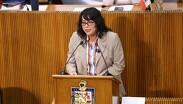 La Legisladora puntualizó que se propone reformar el artículo 79 de la Constitución local.