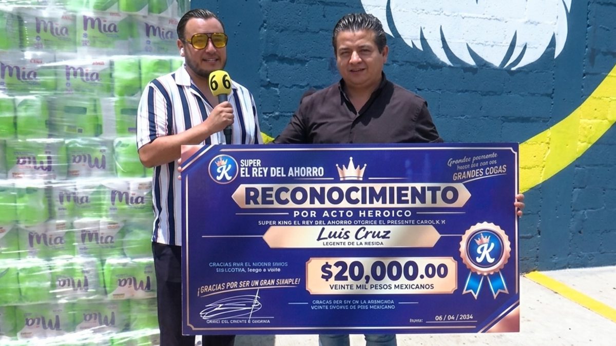 Luis fue sorprendido con un homenaje por parte de su empresa, quienes destacaron su valor y reflejos |