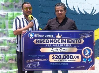 Luis fue sorprendido con un homenaje por parte de su empresa, quienes destacaron su valor y reflejos |