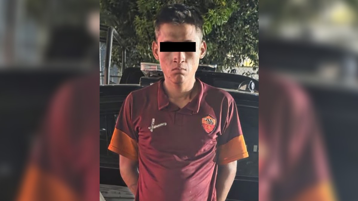 Rafael “N” de 25 años de edad, fue detenido y puesto a disposición del Ministerio Público