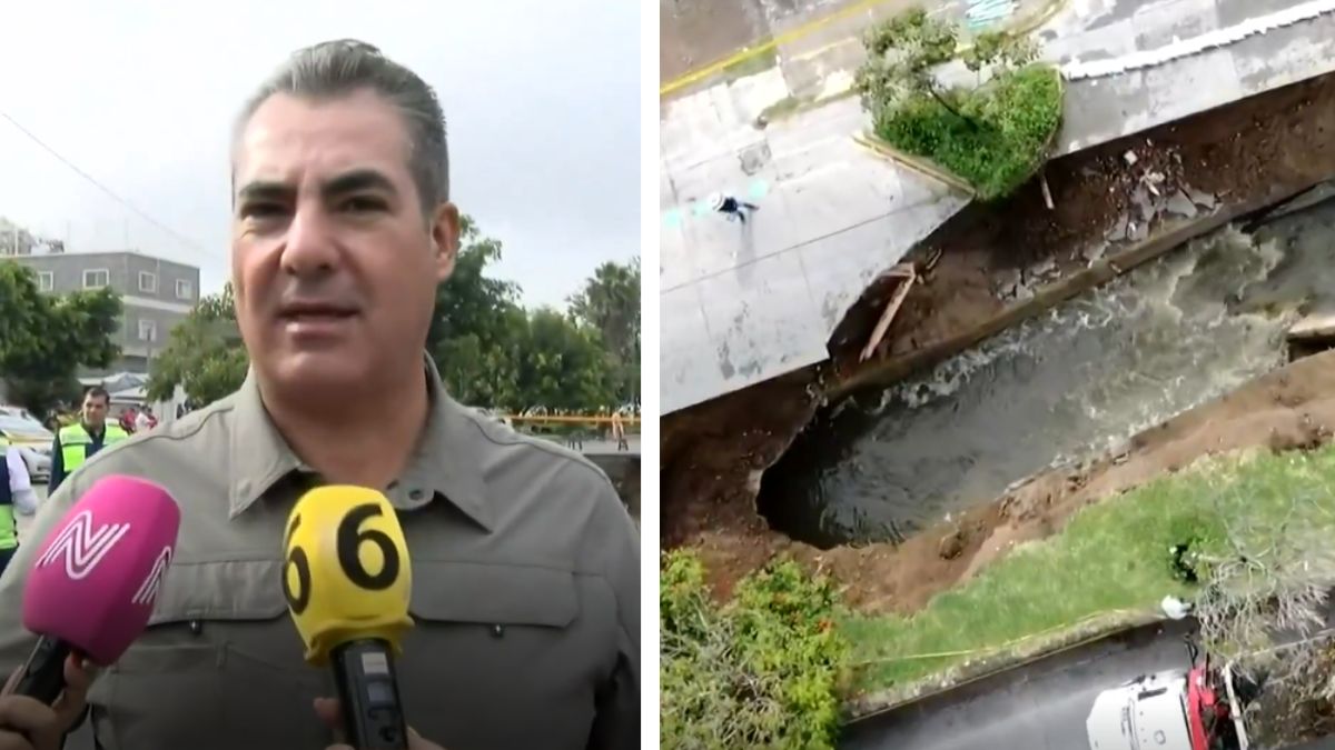 Director del Siapa advierte cierre de un mes por megasocavón en Av. Malecón de Tonalá.