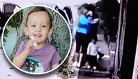 Los esfuerzos de la madre fueron insuficientes al verse superada por los dos sujetos encargados de raptar a su pequeño / Cortesía