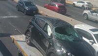 La carga vehicular se intensificó durante casi una hora.