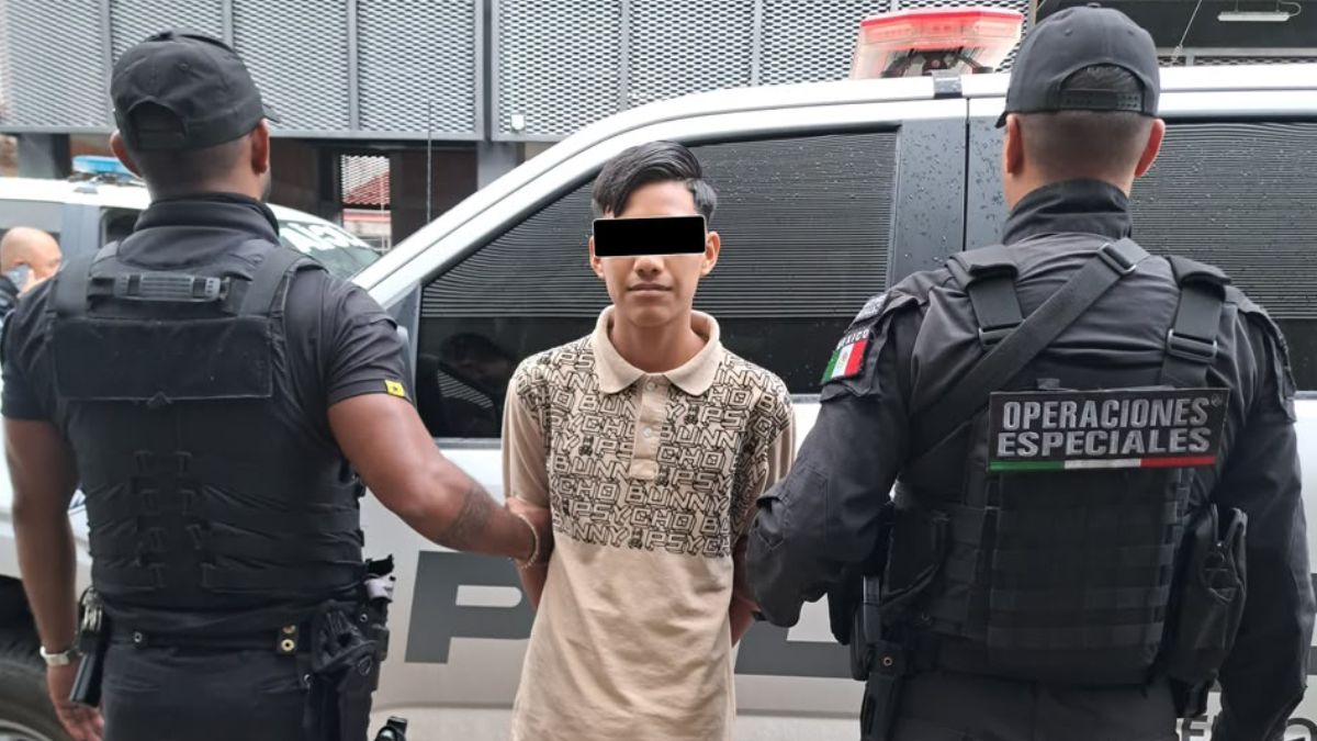 Policía municipal detiene a menor de 15 años armado en Tlaquepaque. | Policía de Tlaquepaque vía Facebook