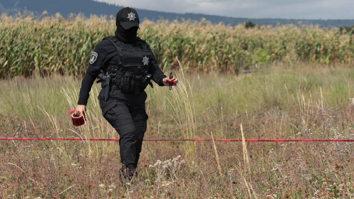Elementos de policía se percataron de que la extremidad que sobresalía se trataba de una mano humana / Agencia Es Imagen